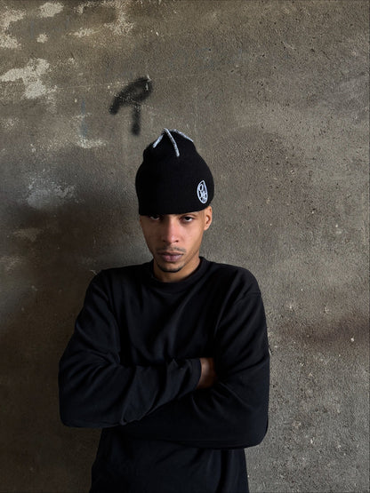 STITCH BEANIE (BLACK)
